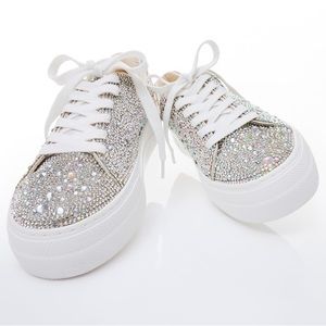 Betsey Johnson Suton Highwall Bling Platform Sneaker